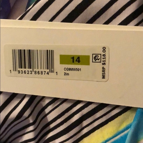 CALVIN Klein Strapless One Piece Swimsuit - Picture 3 of 3